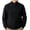 Black, variant on Zivyakyron Pullover Sweaters for Men Quarter Zip Casual Business Cable Knit Mock Neck Sweater Slim Long Sleeve Fall Winter Gray 3XL