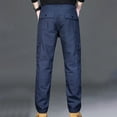 thumbnail image 4 of IROINNID Cargo Pants for Men Cotton Solid Straight Leg Work Pants Casual Cargo Pants Cotton Comfy Trousers,Navy, 4 of 4