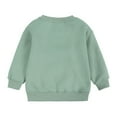 thumbnail image 4 of Futezty Baby Girl Boy Sweatshirt Crew Neck Long Sleeve Pullover Lightfleece Lined Tops Solid Color, 4 of 5