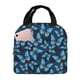 thumbnail image 1 of Easygdp Blue Butterfly Bolsa Térmica Premium - Tela Oxford Impermeable, Gran Capacidad, Bolsillo Frontal, Unisex para Trabajo, Escuela, Actividades al Aire Libre y Picnics, 1 of 8