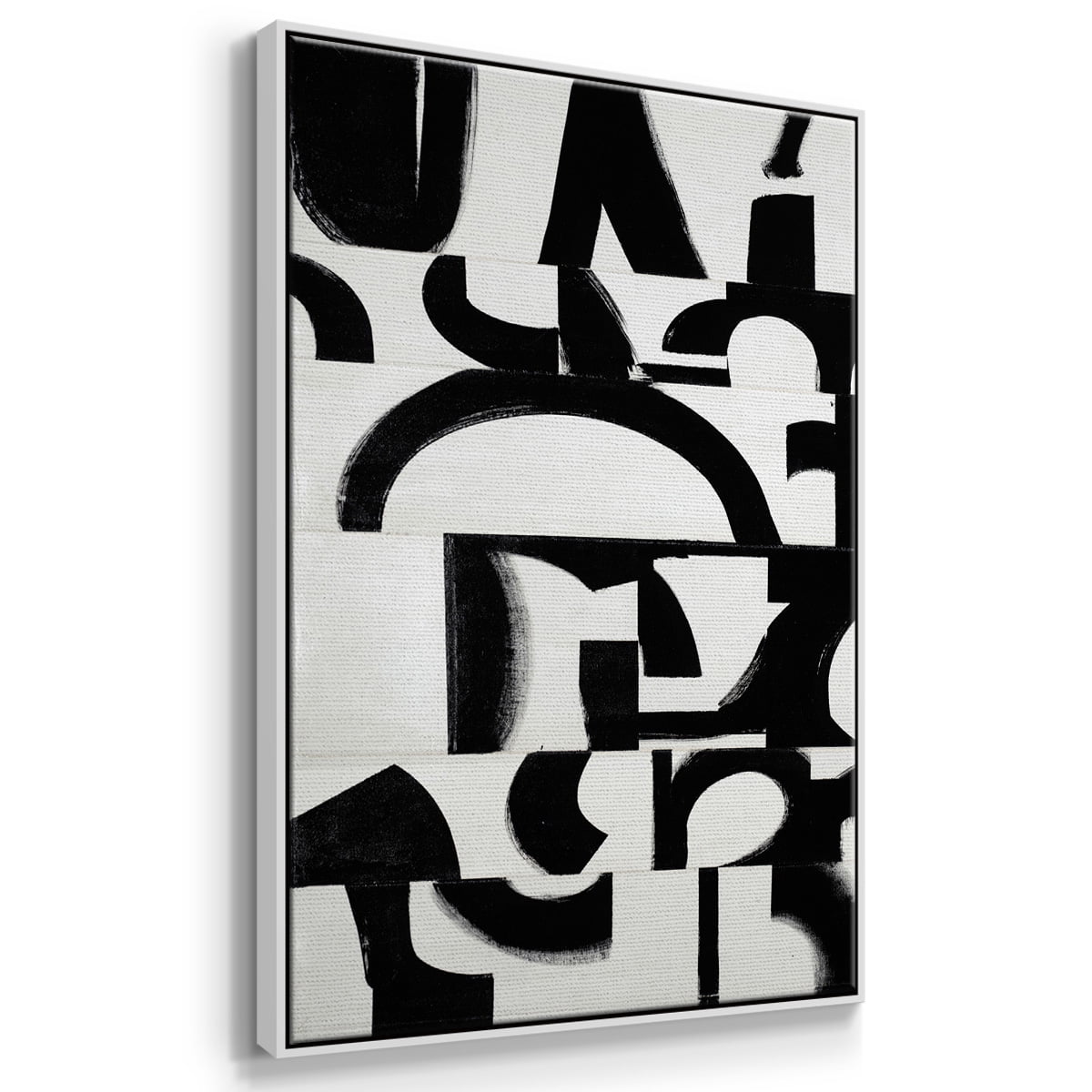 Prosperous Elements V11 Framed Premium Gallery Wrapped Canvas - Ready to Hang - 27 x 41 - White Floating Frame
