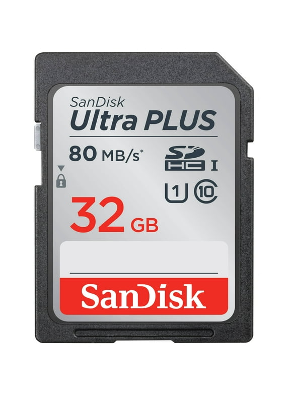SanDisk 32 GB Ultra PLUS Class 10 UHS-1 SDHC Memory Card