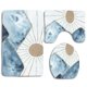 thumbnail image 1 of Juego de alfombras de baño ABPHQTO Paisaje de oro índigo 3 piezas Cont-CHAPPLE-38968, 1 of 2