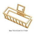 thumbnail image 2 of Jumpingount Clips de garra de moda estilo Simple grande práctico estilo Simple pulpo resistente exquisito accesorios pasadores para mujeres Ropa, zapatos y accesorios Miscelánea Dorado/Rectángulo Jumpingount AP009384-11, 2 of 6