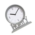 thumbnail image 1 of Desk Clock Non Ticking Battery Office Large Clocks Operated Loft Family Decorative Office Shelf Gray, 1 of 8