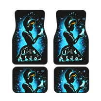 Cartoon Fairy Tales Princess Car Floor Mats 4pc Set Anti Skid Vehicle Floor Mat Car Carpet For Front Rear Seats Universal Auto Interior Accessories