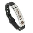 thumbnail image 3 of Pulsera de identificación de alerta, pulsera de alerta médica para diabetes, joyería de concienciación de emergencia, pulsera para diabéticos, uso conveniente, 3 of 8