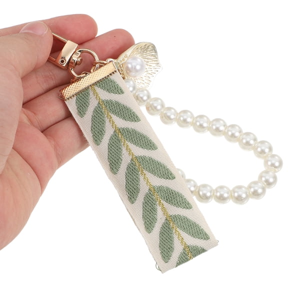OFFIGAM 1Set Green Wristlet Keychain Pendant for Car Keys and Bags with Decoration