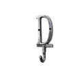 thumbnail image 2 of Hampton Nautical Rustic Silver Cast Iron Letter D Alphabet Wall Hook 6" - Home Wall Decor - Cast, 2 of 2