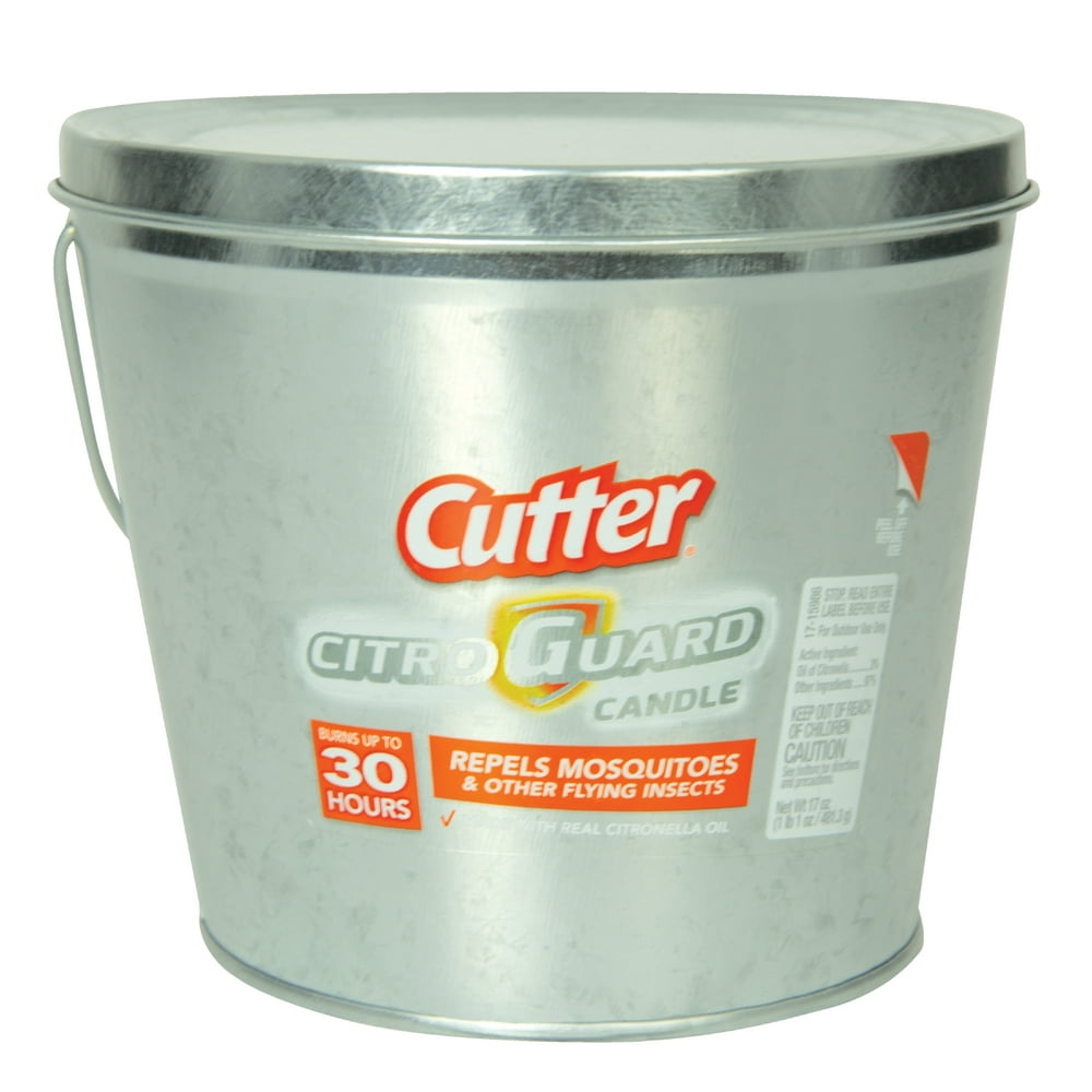 Cutter Citro Guard Citronella Candle, Galvanized, 17oz