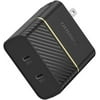 OtterBox Fast Charge USB Wall Charger, 50W Combined - BLACK