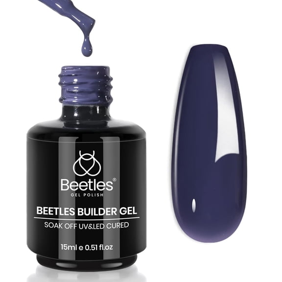 Beetles Builder Gel for Nails, 8 in 1 Deep Blue Builder Nail Gel