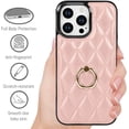 thumbnail image 5 of for iPhone 14 Pro Max Case Stand, Kickstand Mental Ring Elegant Luxury Leather for iPhone 14 Pro Max Case, Full Body Protection iPhone 14 Pro Max Case for Girls Women -Pink, 5 of 14