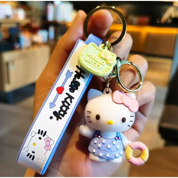 Cute Cat and Friends Keychain Pendant Holder
