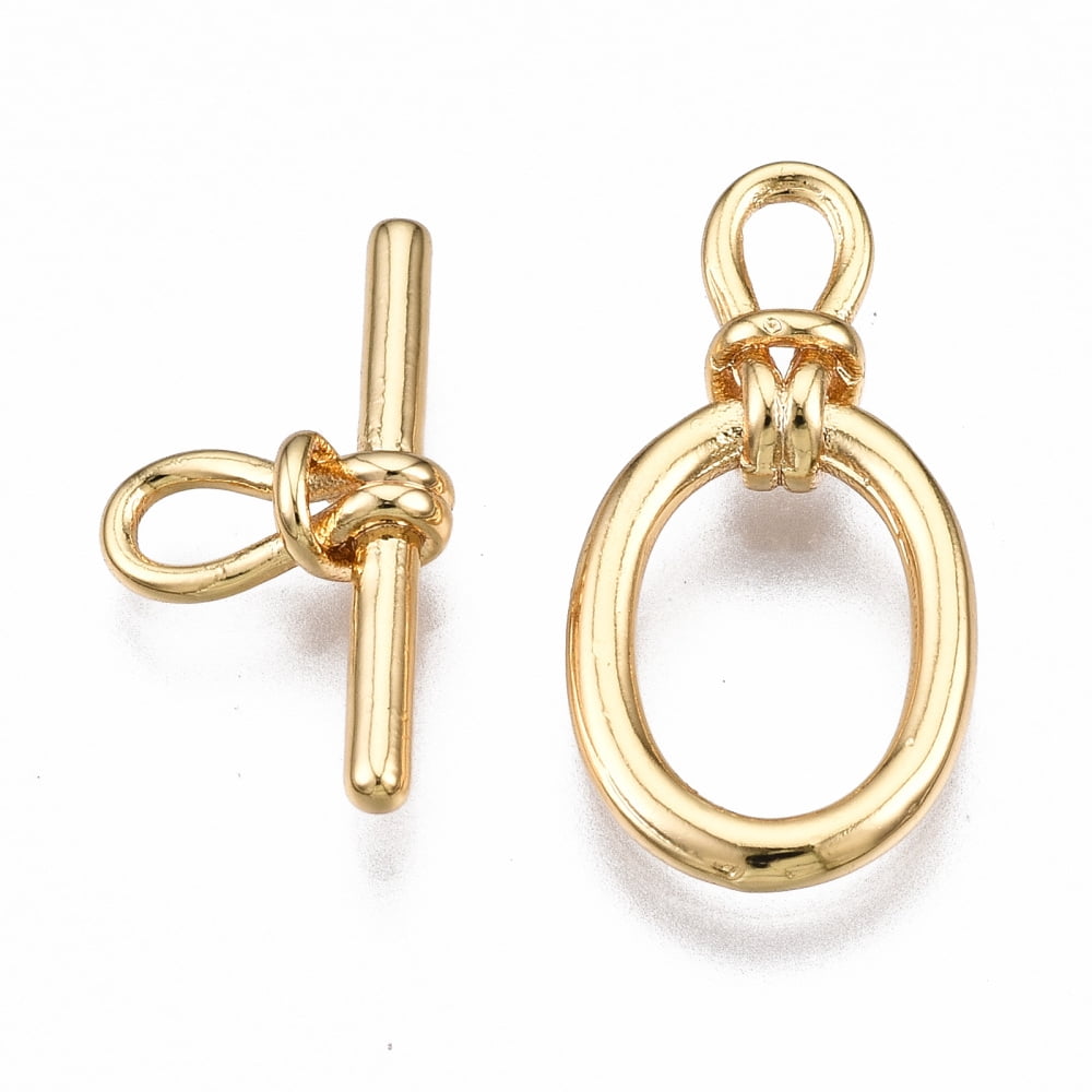 30sets Brass Toggle Clasps Nickel Free Oval golden 30mm long Bar: 17x9x3mm hole: 3.5x2mm Jump Ring: 5x1mm Inner Diameter: 3mm Oval: 20x10x3mm Hole: 3.5x2mm