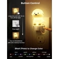 thumbnail image 3 of LED Plug in Night Light for Kids, 3D Cute Puppy Night Light with Dusk to Dawn Sensor, RGB+Soft White 3000K Dog Night Light, Christmas Birthday Gift Nightlight for Kids, Room Decor, 3 of 8