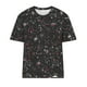 thumbnail image 4 of Fiudx Ofertas Flash Artículos En Oferta Blusas de Cuello Redondo para Mujer Camisetas de Manga Corta Top Estampado, 4 of 4