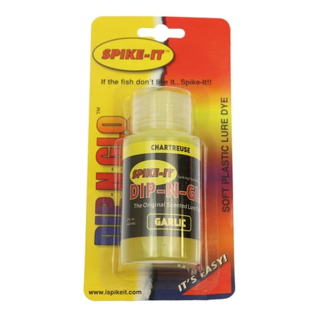 Spike-It Dip N Glo Garlic Chartruese Worm Dye Attractant