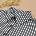 thumbnail image 3 of Camicover Quality Cotton Striped Detachable Half Shirt Blouse Faux False Collar Dickey Collar for Girls Lady, 3 of 4