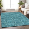 thumbnail image 4 of Dalyn Rugs Premium Machine Washable Mayfield AMF984 Teal 9' x 12' Rug, 4 of 7