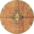 thumbnail image 1 of Ahgly Company Indoor Round Persian Brown Traditional Area Rugs, 4' Round, 1 of 4