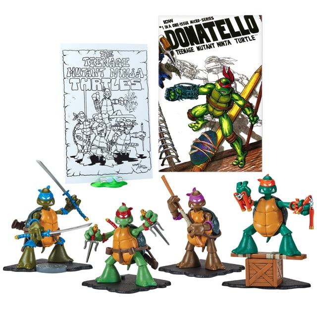 Figura de coleccionista Teenage Mutant Ninja Turtles con dibujo cómico