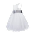 thumbnail image 2 of iEFiEL Kids Toddler Girls Navy Blue Flower Girls Dress Formal Wedding Pageant Party Dress, 2 of 7