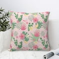 thumbnail image 4 of Pofeuu Tropical Pitaya Print Double-sided plush pillowcase Square Throw Pillow Covers Pillows Cover for Living Room Bedroom Sofa Couch Cushion Cover（No pillow core）-16"x16", 4 of 7