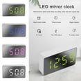 thumbnail image 2 of POINTERTECK Electric Digital LED Alarm Clock USB Operated Temperature Mirrored Large Display, 2 of 11