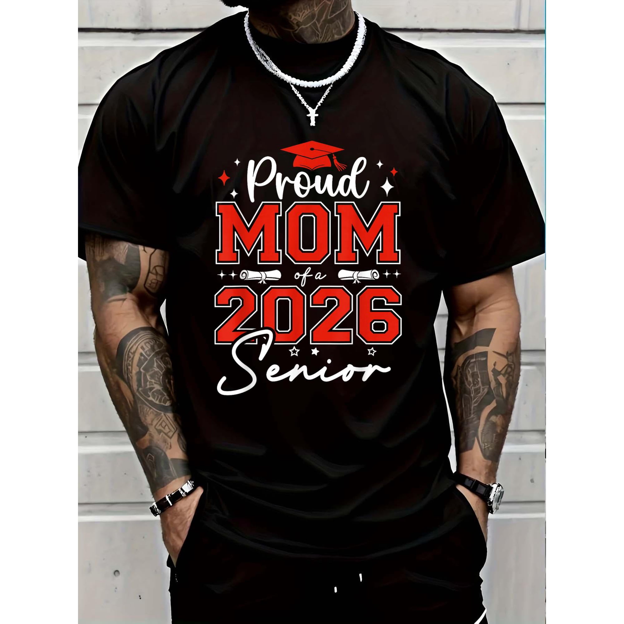 Women's Proud Mom Graduation Class Of 2026 Senior T-Shirt