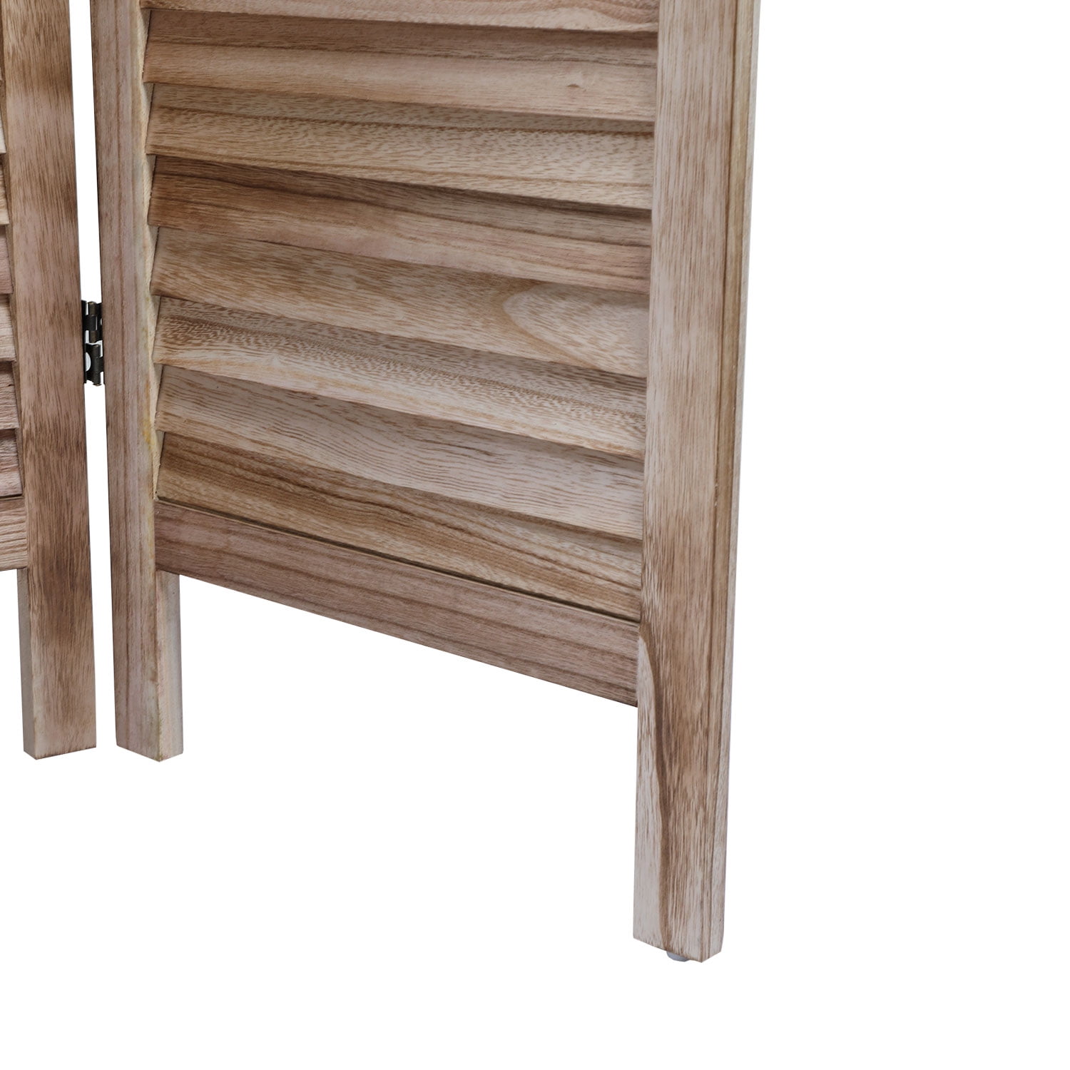 Lowestbest Louvered Room Divider, 5.6 Ft Tall Folding Freestanding Privacy Screen, Foldable Room Dividers for Home, Office (4 Panel-Nature) Lowestbest Louvered Room Divider, 5.6 Ft Tall Folding Freestanding Privacy Screen, Foldable Room Dividers for Home, Office (4 Panel-Nature)