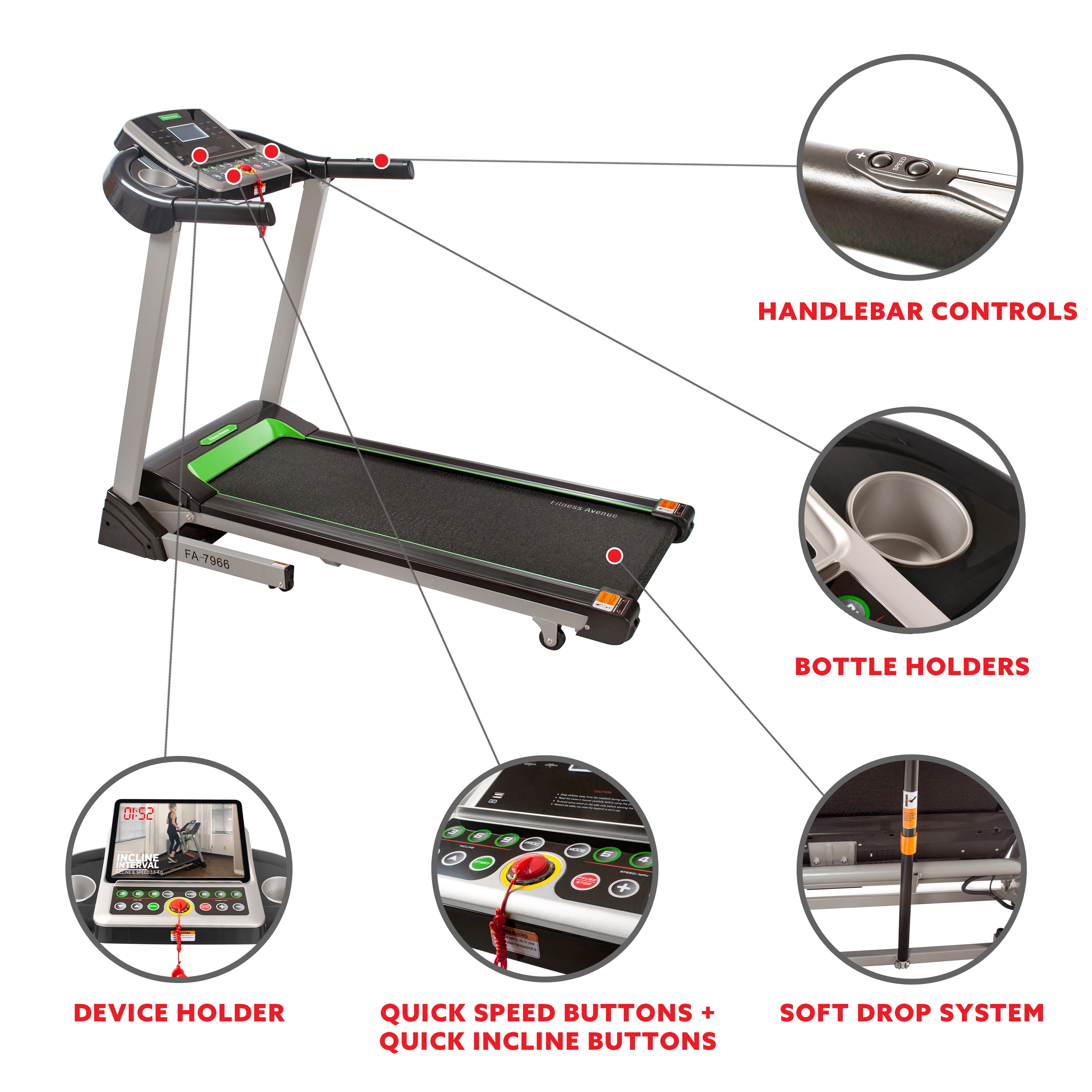 Fitness Avenue Auto Inclline Treadmill - FA-7966