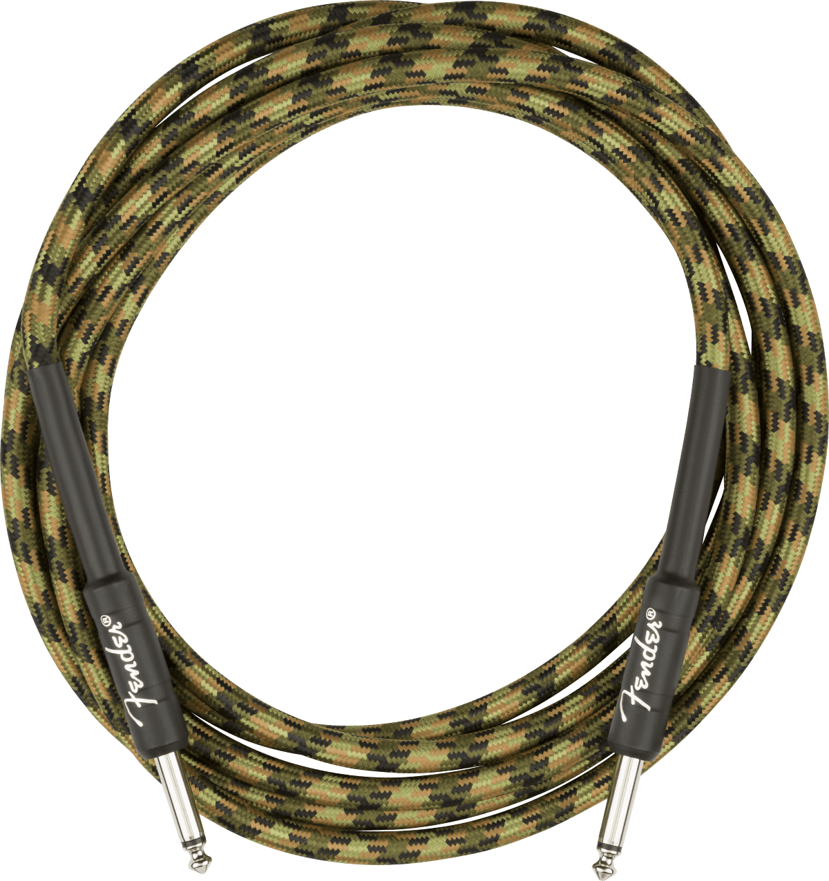 Genuine Fender® Professional Series Instrument Cable, 18.6', Woodland Camo