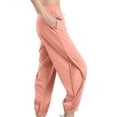 thumbnail image 3 of JOANKDMI Athleta Pants Women Basketball Running Drawstring Straight Leg Breathable Quick Dry Bottoms Elastic Waisted Joggers Sports Active Workout Trousers, 3 of 5