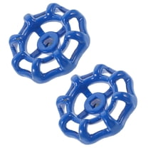Supvox 2Pcs Blue Metal Hose Bib Handle Replacement Valve Wheel for Stop Valve Use