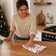 thumbnail image 6 of EWASWON Christmas Decoration Clearance, Christmas Printed Paper Towels Roll Disposable Tear Away Kitchen Cleaning Cloths Xmas Holiday Decorative Towel For Home Kitchen, 6 of 7