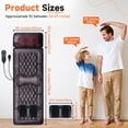 thumbnail image 5 of HEMXSZH Full Body Massage Mat with Heat & Vibration,PU Material, Foot Massage & Lumbar Pillow Cushion, Brown, 5 of 7