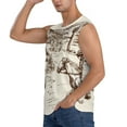 thumbnail image 3 of PAYOHTO Men's Sleeveless Shirts Gym Tank Top with Wild West Desert Cowboy Design, 3 of 8
