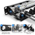 thumbnail image 5 of AMPCOM Detachable Series CAT6 24 Ports Patch Panel, Rack Mount - 1U, 19 inch, RJ45 Ethernet 568A 568B, 50u Gold Plated,, 5 of 5