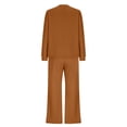 thumbnail image 4 of Timegard Ensembles 2 Pcs pour Femmes Chandails à Manches Longues Pantalons à Jambes Larges Automne Hiver Tenues Décontractées Confortables, 4 of 6