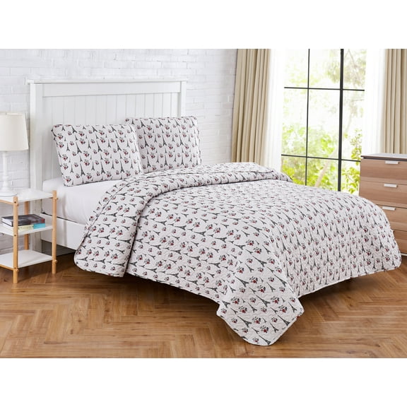 Take me to Paris Quilt Set Twin 66x86
