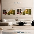 thumbnail image 4 of Elephant Stock Tuscan Red Wine Wall Art - Horizontal Multi Panel Canvas - Dining Room Wall Decor - Food And Drink Multi Panel - Green And Red Decor - 74" x 37", 4 of 8