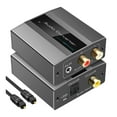 thumbnail image 1 of Optical to RCA Converter Audio Converter Digital to Analog Audio Coaxial to RCA Adapter 3.5mm AUX with Optical Cable, 1 of 6