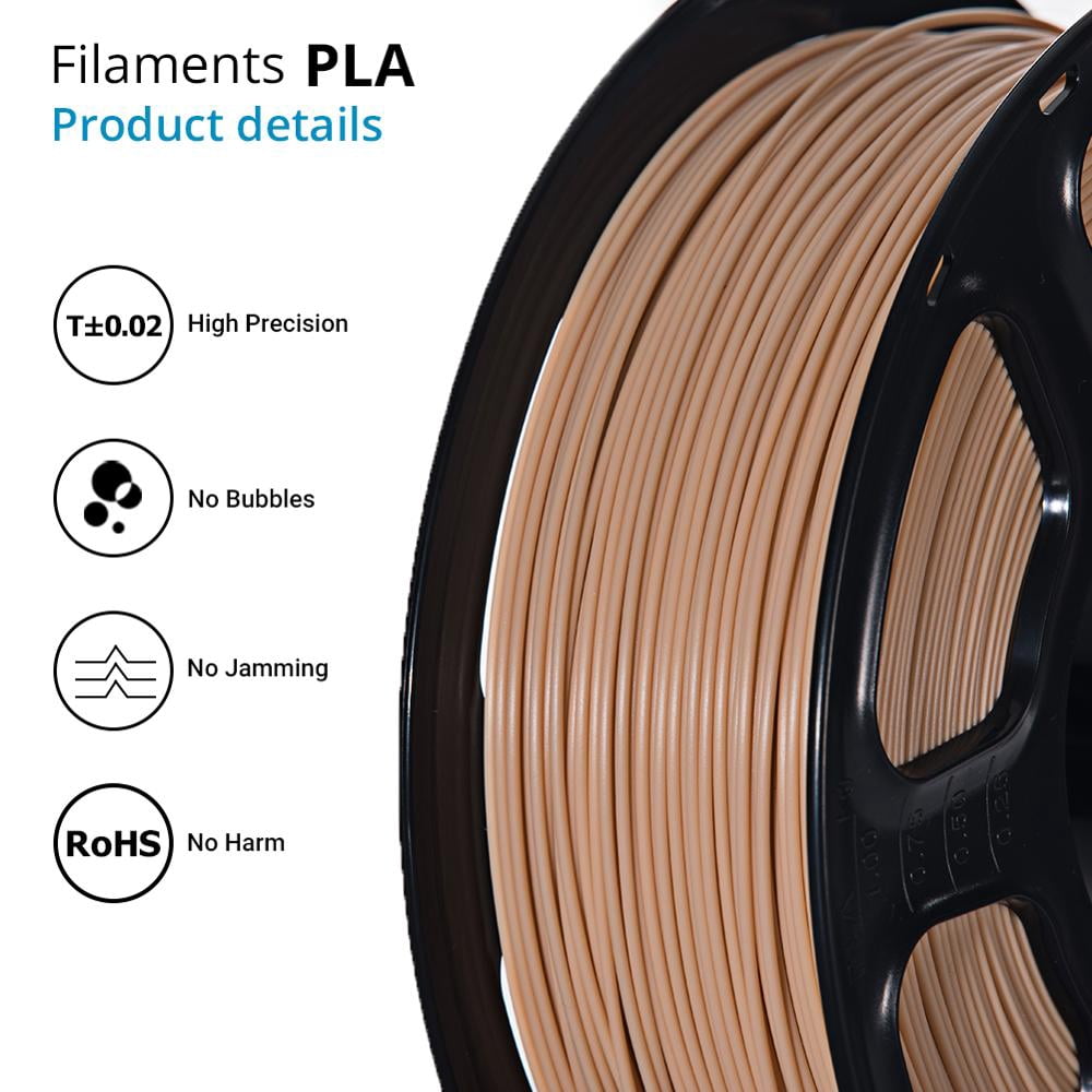 Skin Color PLA Plastic Filament for 3D Printer 1.75mm 1KG Spool 3D Printing Materials Supplies