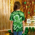 thumbnail image 3 of lnmuld St. Patrick's Day Kids Youth Short Sleeve Shirt Holiday Themed Apparel for Boys Girls Size：10-12 Years, 3 of 4
