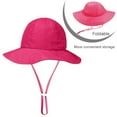thumbnail image 2 of 1-6T Infant Baby Girl Boy Sun Protection Hat Kids Bucket Hat Nice Beach Hat Adjustable Cap UPF 50+, 2 of 3