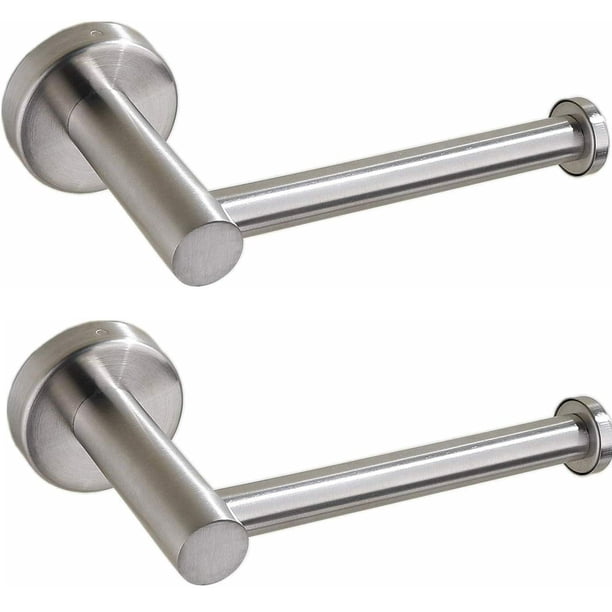 2X Soporte de Rollo de Papel Higiénico Soporte de Pared de Acero Inoxidable para Baño Cocina