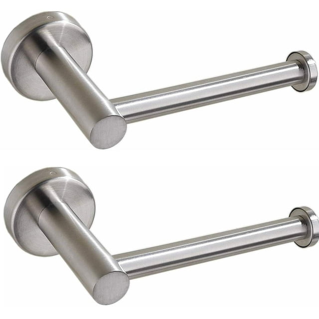 2X Soporte de Rollo de Papel Higiénico Soporte de Pared de Acero Inoxidable para Baño Cocina
