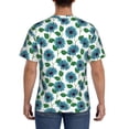 thumbnail image 2 of Naloa Blue Sunflowers Men's T-Shirt Sport T-shirt Men's Basic Tee Casual Men's Shirt, Round Neck, Short Sleeves - Medium, 2 of 5