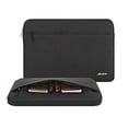 thumbnail image 2 of Mosiso Polyester Horizontal Laptop Sleeve Case Bag Cover for 13-13.3 Inch MacBook Pro, MacBook Air, Notebook, Black, 2 of 5